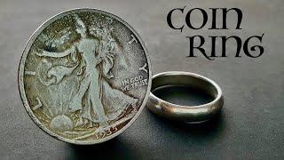 How To Make A Ring From A Coin Coin Ring DIY
