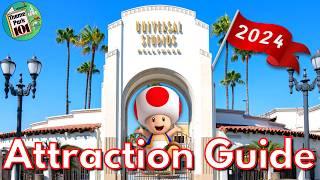 Universal Studios Hollywood ATTRACTION GUIDE - 2024 - All Rides + Shows  - Los Angeles California