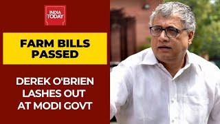 Passage Of Farm Bills Murder Of Democracy TMC MP Derek OBrien Lashes Out At Modi Govt