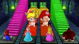 Mario Party 10 Minigames - Mario Vs Peach Vs Rosalina Vs Donkey Kong Master COM