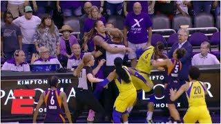 Brittney Griner Diana Taurasi among 6 ejected after Mercury and Wings scuffle  WNBA Highlights