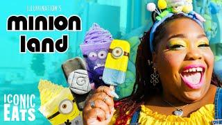 Ultimate Minion Land Challenge Trying ALL Of The Banana Dishes + Treats  Delish
