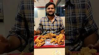 KFC Bucket Chicken Eating Challenge Popcorn Chicken BiryaniHot Wings #shorts