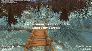 How to compress Terrain Data using Tiny Terrain  Unity Asset