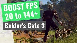 Baldurs Gate 3 - How to BOOST FPS and Increase Performance on any PC