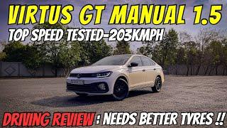 Virtus Gt Manual driving experience  should you buy DSG or Manual?? top speed checked0-100 tested