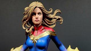 Soaring Sideshow Captain Marvel premium format figure review