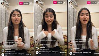 Munawar Faruqui Ex Girlfriend Nazila reaction on controversy nazila full instagram live crying