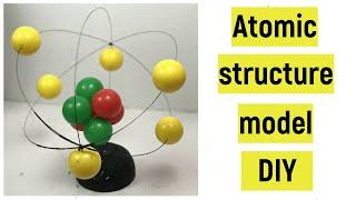 Atomic structure model project  Atomic structure model 3d  Atomic structure model making  DIY