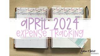 Track Expenses with Me  April 2024 Budget  Sara Marie Stickers 