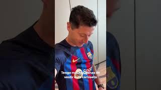 Lewandowski first words as a Barça player