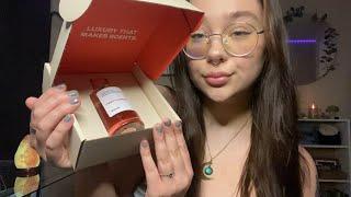 ASMR dossier unboxing & haul tapping whispering