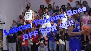 LEBRON THOMAS EXPLODES FOR 41 PTS IN EPIC 18 PT COMEBACK VICTORY