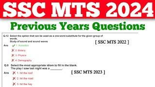 SSC MTS 2024  Previous Year Questions  SSC MTS 2024 Important Questions  SSC MTS