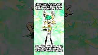 RABBIT HOLE CHALLENGE  Rocky Rakoon Animation Meme #Shorts #tiktok #funny #viral #trending #fyp