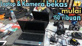 Banyak laptop dan kamera bekas di pasar loak jatinegara