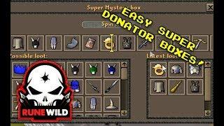 RuneWild How to get FREE Super Donator Boxes AMAZING Daily Task System