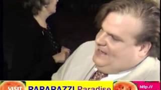 CHRIS FARLEY explains Tommy Boy plot in two sentences at premiere