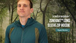 Icebreaker ZoneKnit Long Sleeve Zip Fleece Hoodie - Mens Expert Review 2023