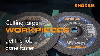 Cutting larger workpieces – get the job done faster