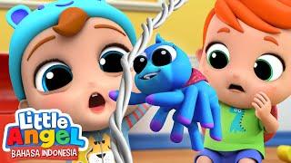 Itsy Bitsy Spider  Lagu Anak - Laba Laba Kecil  Little Angel Bahasa Indonesia