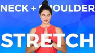 QUICK RELIEF  5 min Simple Yoga Stretch for Neck & Shoulder Tension