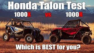 Honda Talon Test Review 1000R vs 1000X  Comparison Which is Best for You?