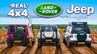 Jeep v Land Rover v INEOS EXTREME mud testing