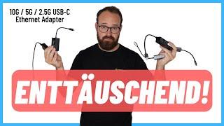 Ich habe alle USB C - ETHERNET ADAPTER von Amazon getestet  2.5GbE und 5GbE Adapter