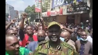 We are Peaceful Nairobi Police Commander Bungei Meets face to Face with GenZ protesters