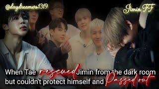 #17 When Tae rescued Jimin from the dark room but couldnt protect himself and passed out