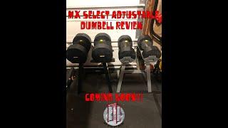 Mx select adjustable dumbell review coming soon