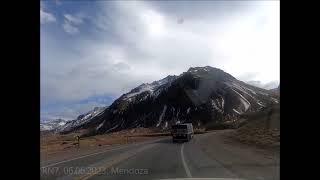 Tramo sobre la RN7. Desde Puente del Inca hasta la Curva de la Soberanía. Mendoza. 06.06.2023