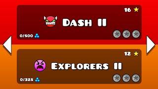 Dash II and Explorers II  Geometry dash 2.2