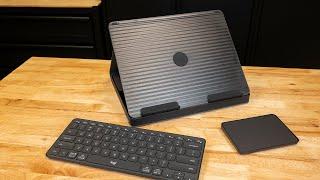 Logitech Casa Pop-Up Desk All-In-One Keyboard Trackpad and Stand for the Organized-Minded
