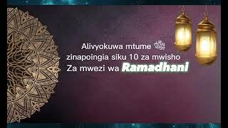 Alivyokuwa mtume ﷺ zinapoingia siku 10 za mwisho Za mwezi wa Ramadhani.