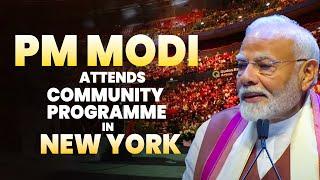 LIVE PM Modi attends grand community programme in New York  USA  Hanumankind  Big Dawg  BJP