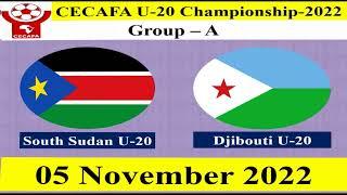 South Sudan U20 vs Djibouti U20 - Football Match - 05 November 2022 - CECAFA U20 Championship 2022