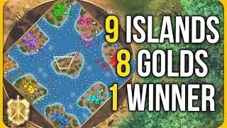 8 Golds FFA on Archipelago in AOE4 - Season 2 Round 8