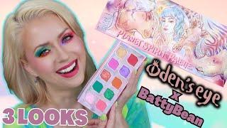 NEW Odens Eye x BattyBean PLANET SPIRIT PALETTE Review + 3 LOOKS  Steffs Beauty Stash