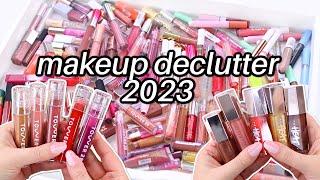 MAKEUP DECLUTTER My TOP Lip Glosses & Lip Oils + What I Got Rid Of + SWATCHES