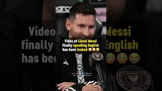 Messi SPEAKING ENGLISH  #football