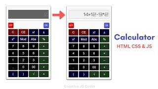 How to make a Calculator using HTML CSS and JavaScript.    Beginner JavaScript Project.