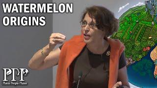 Susanne Renner Narrowing down the domestication history of watermelon with ancient seeds and DNA