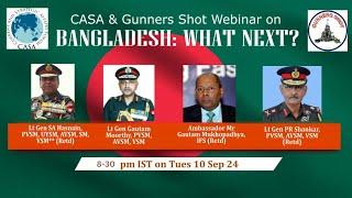 BANGLADESH  WHAT NEXT ?  A CASA WEBINAR