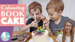 How to Make a Colouring Book CAKE