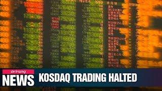 Korean shares plunge prompting temporary trading halt on Kosdaq