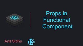 React tutorial for beginners #13 Props with functional component