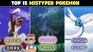 Top 20 Pokemon Typings That Makes No Sense  Top 20 Mistyped Pokemon  Mistake In Pokemon Types 