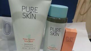 pure skin oriflame set for oily and acne prone skin 